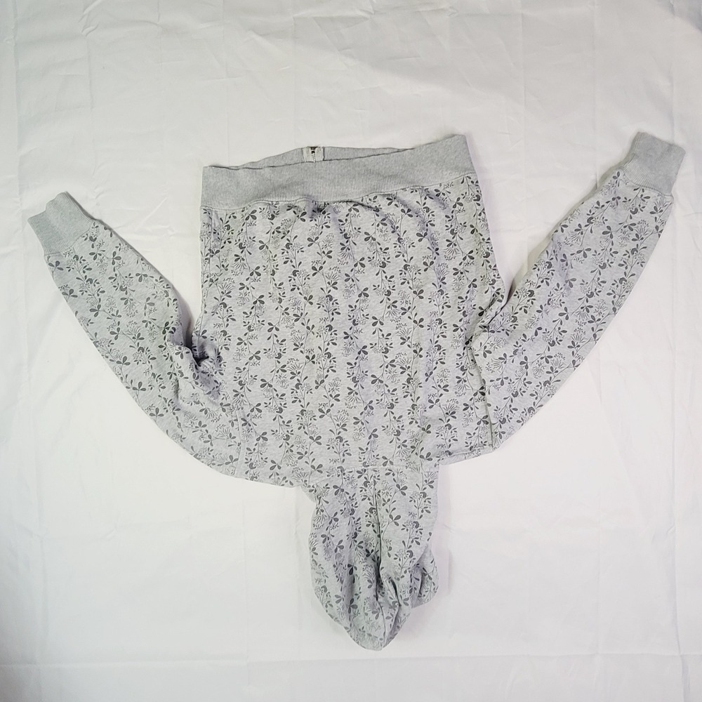 LFL Kids Full Zip Hoodie Size Large Grey Botanical Print Jacket K73 - Picture 10 of 15
